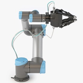 Universal Robots Ur5 With Robotiq Three Finger Adaptive Gripper 3D Model_019